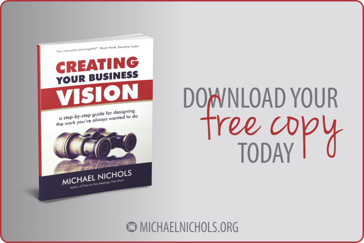 Write Create Business Vision Michael Nichols Simple Leadership